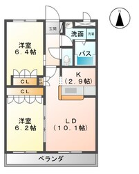 フォレストヴィラ本江の物件間取画像